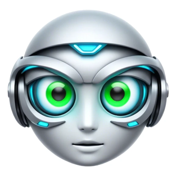 neon cyberpunk style cyber eyes sticker