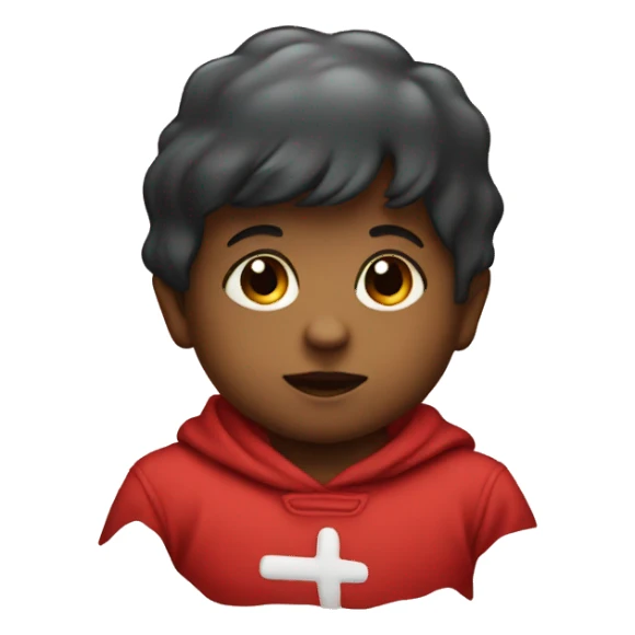 baby with red x sticker