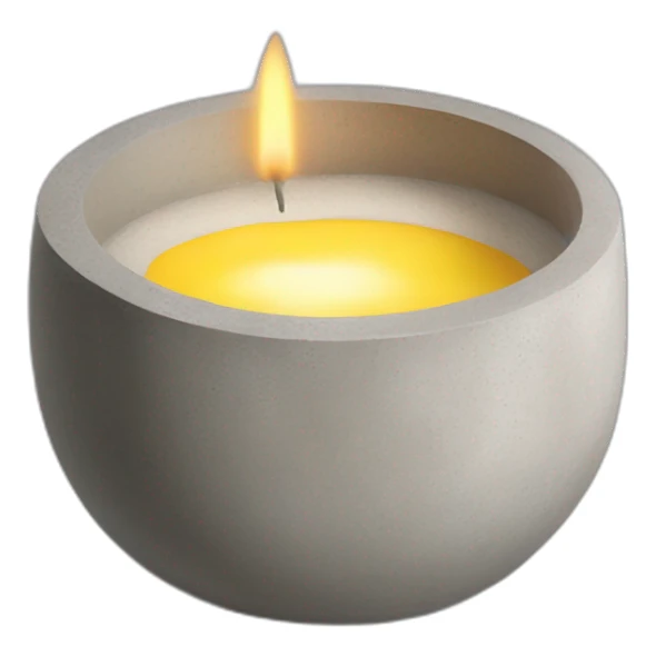 Scented Candle in concrete vessel sticker