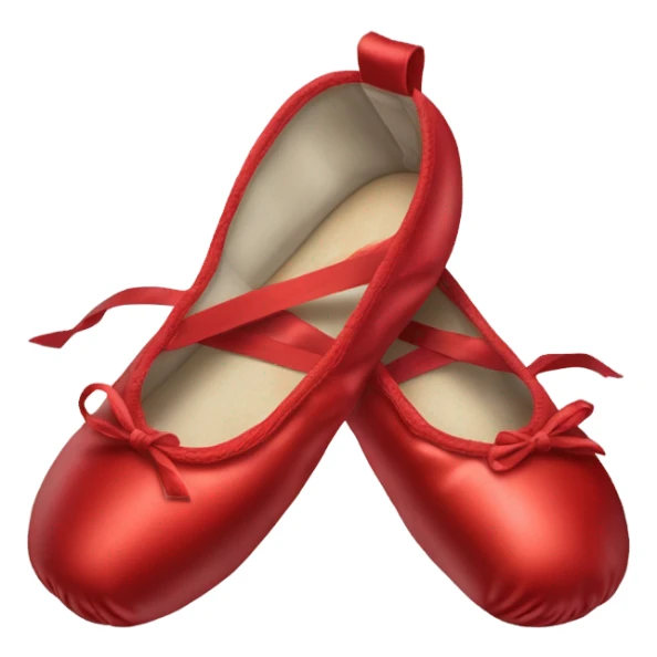 red ballet shoes sticker