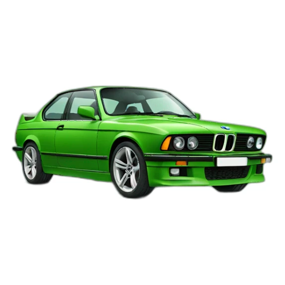Green BMW sticker