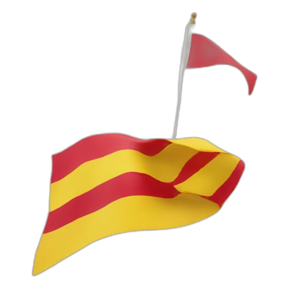 Flag of spain 3d sticker