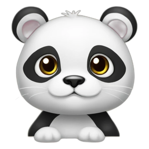 Panda abbraccia gattino sticker
