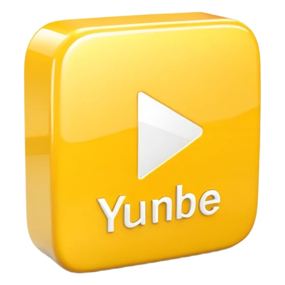 yellow icon youtube  sticker