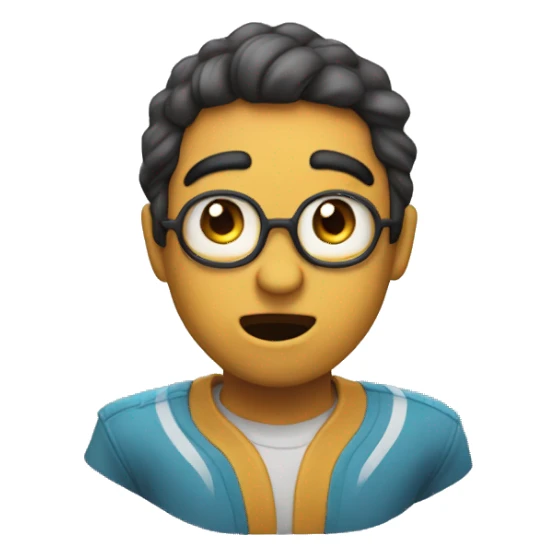 Una cara haciendo mewing  sticker