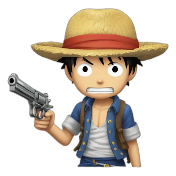 Luffy gomu gomu no pistol sticker