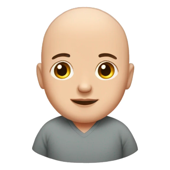 Bald pregnant man sticker