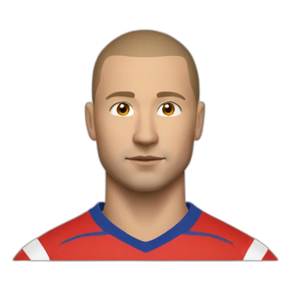 football player chalov fedor sticker