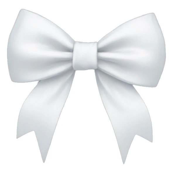 Aesthetic white bow sticker