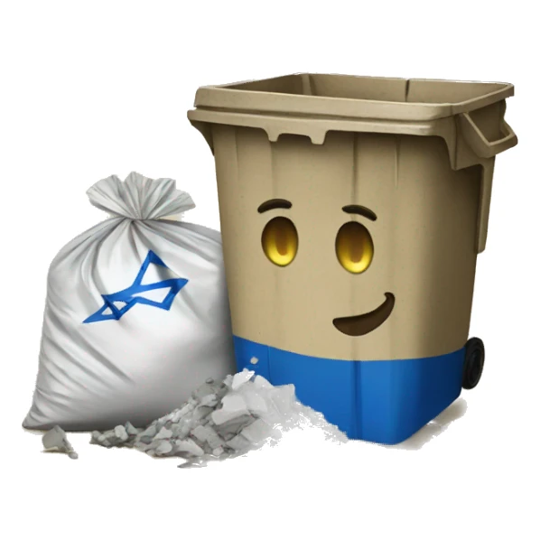 Israel on trash sticker