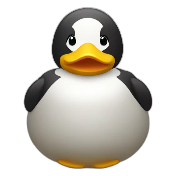 Fat Permanent Duck sticker