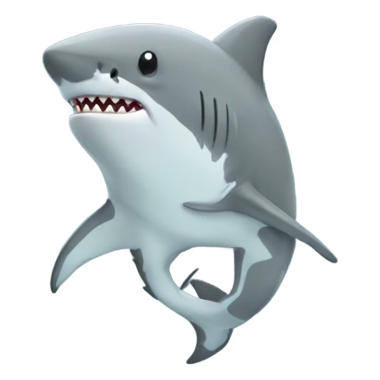 Shark with hoodie sticker