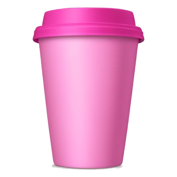 Pink insulated coffee cup sticker