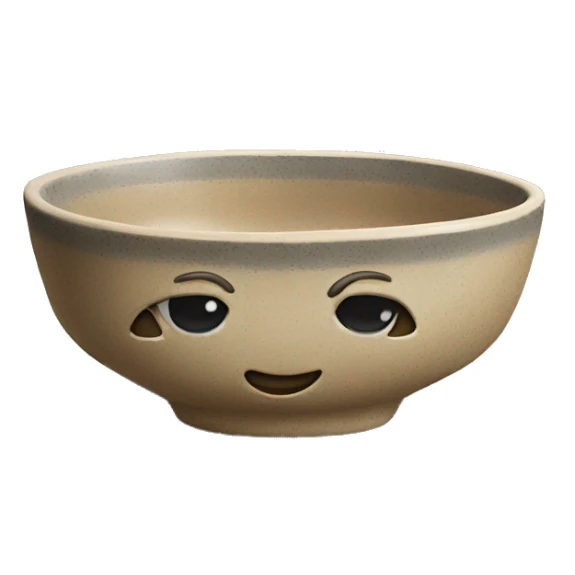 Handlade ceramic bowl sticker