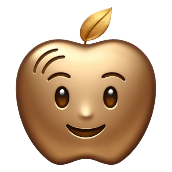 in progress logo, brown sticker