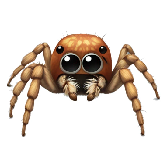 A cute jumping spider sticker