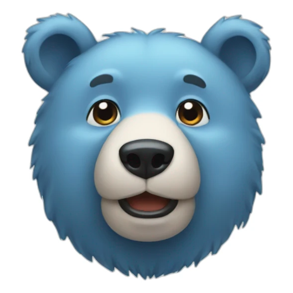 blue bear sticker