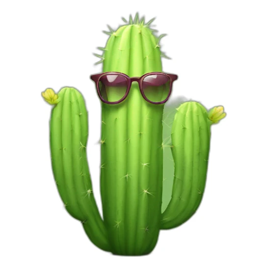 Cactus avec des lunettes sticker