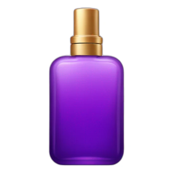 a purple bottle of perfume sticker