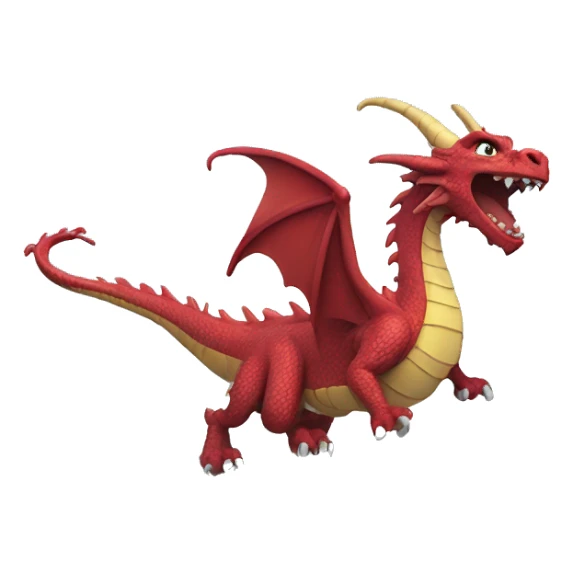 A dragon coming out from clouds  sticker