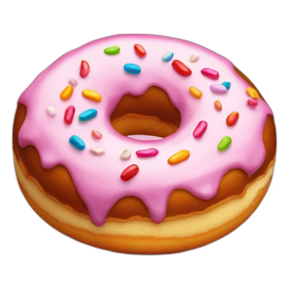 A donut sweetened with sugar sticker