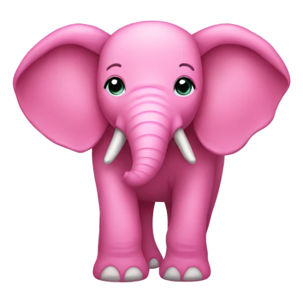 Pink elephant  sticker