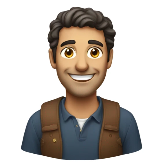 Smiling Italian man sticker