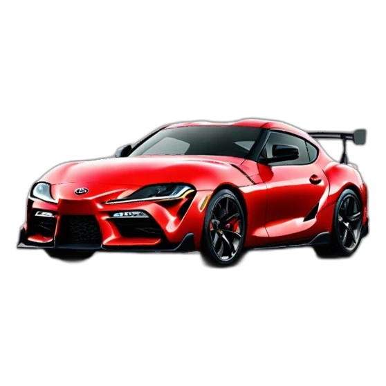 Toyota Supra gr rouge sticker