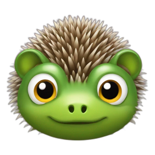 Hedgehog and frog hybrid sticker