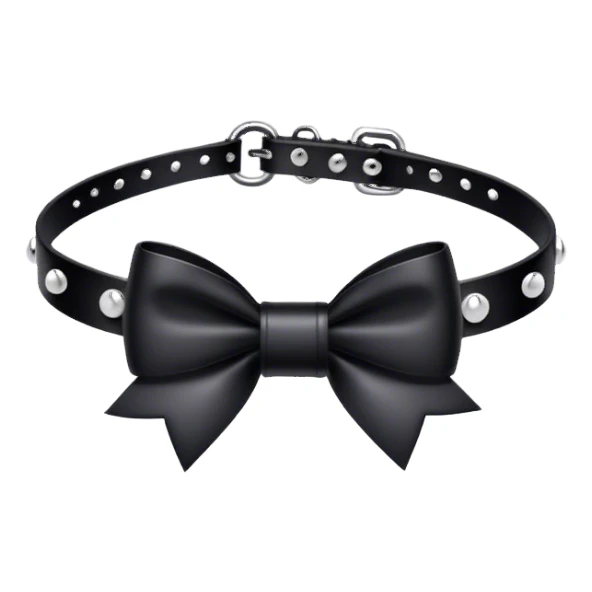 kawaii goth bow choker  sticker