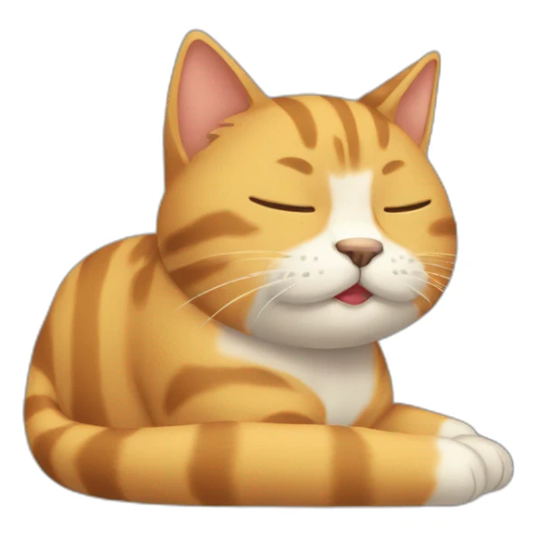 Gato durmiendo  sticker