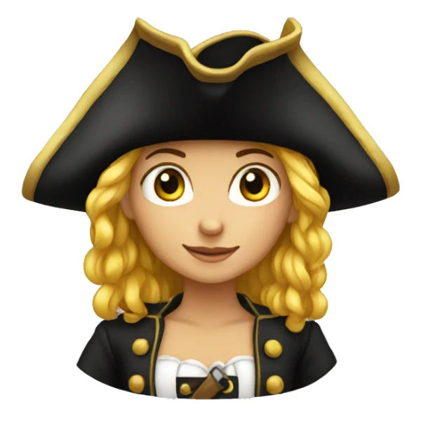 pirate girl sticker
