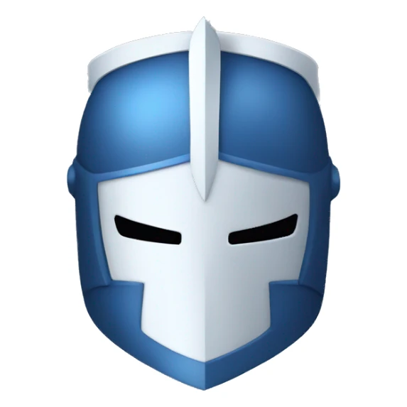 blue and white knight sticker