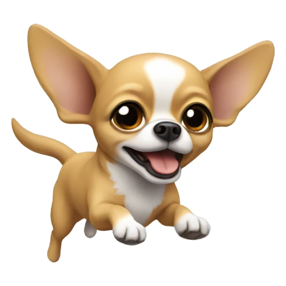 A flying chihuahua  sticker