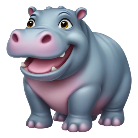 Mini hippo sticker