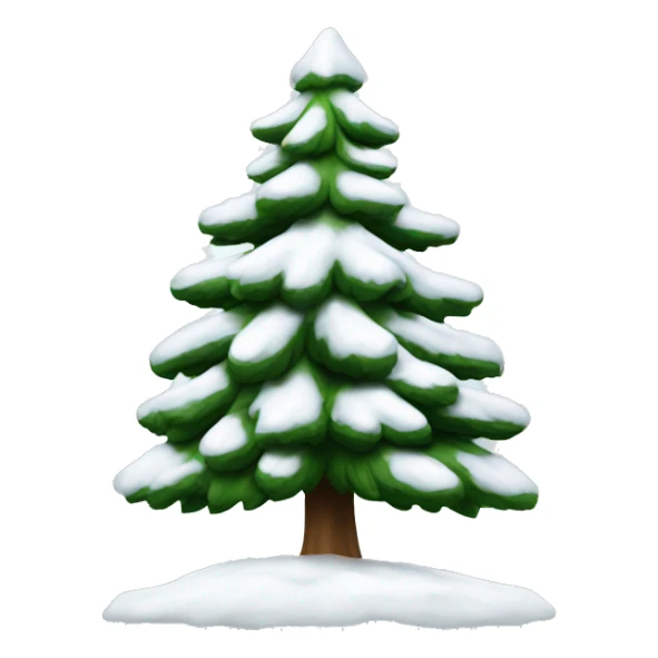 Sapin avec de la neige sticker