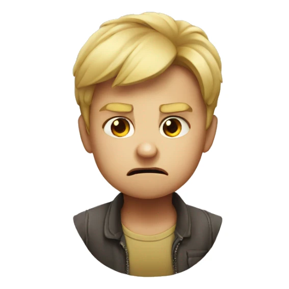 the child is angry sticker