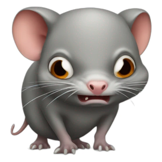 angry elephant shrew sticker