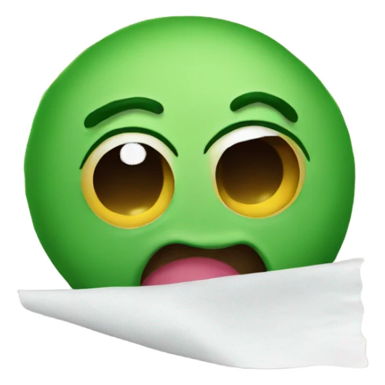 Boogers on tissue sticker