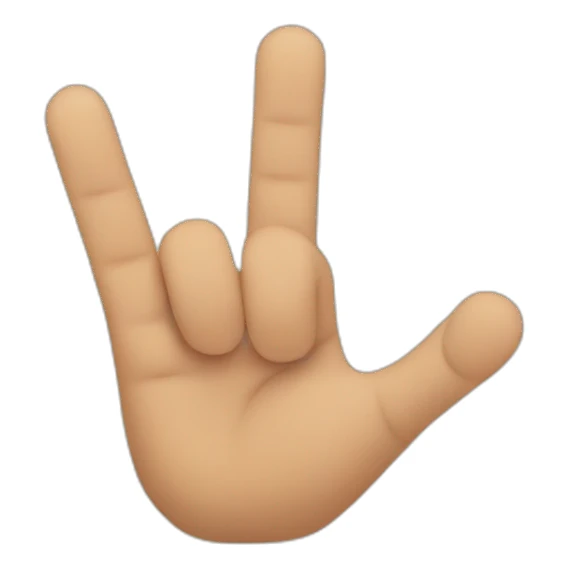 Hand holding up 3 fingers  sticker