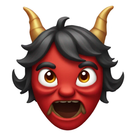 Devil emoji, but replace the horns with party hats sticker