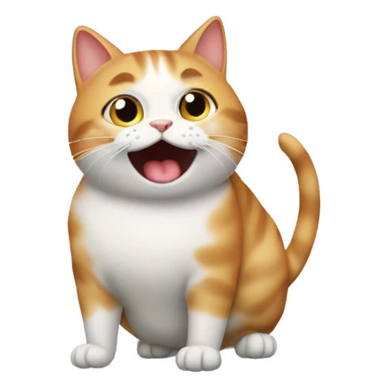 Cat farting sticker