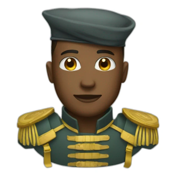 a handsome money soldier sticker