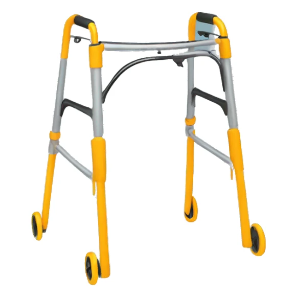 Two button folding walker sticker