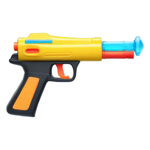 A unregistered water gun sticker