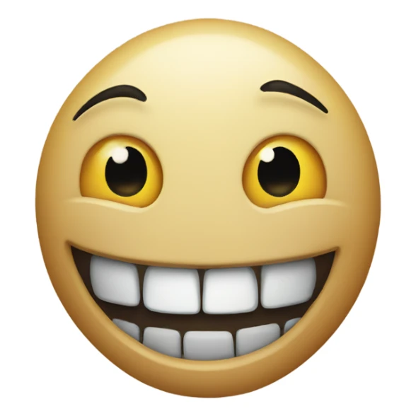 Creepy large smile sticker