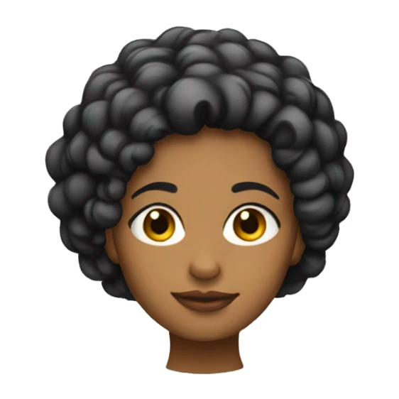 Chica de pelo negro  sticker