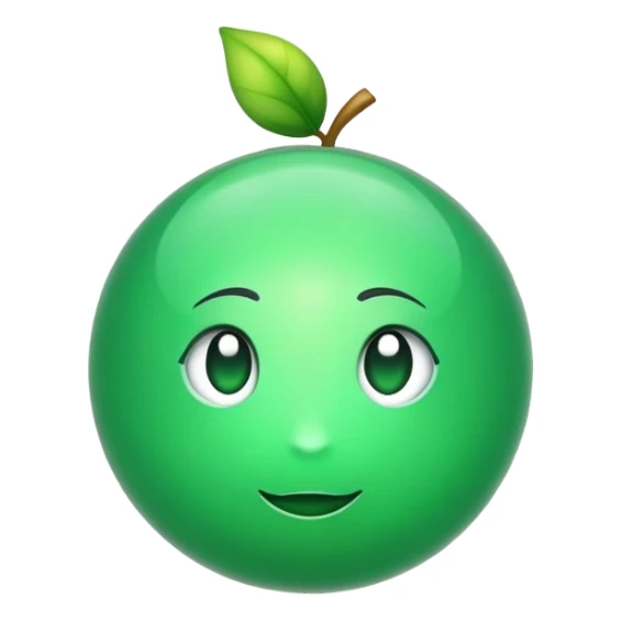 Esfera toda verde clara sem fundo sticker