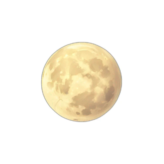 Magical moon sticker