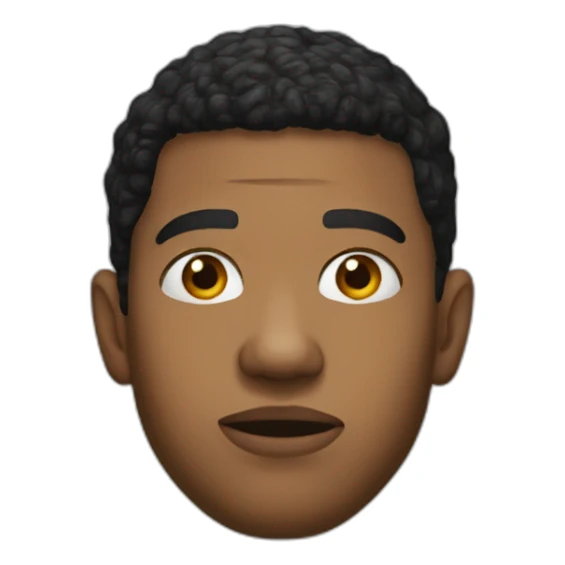 jonathan majors realistic face sticker